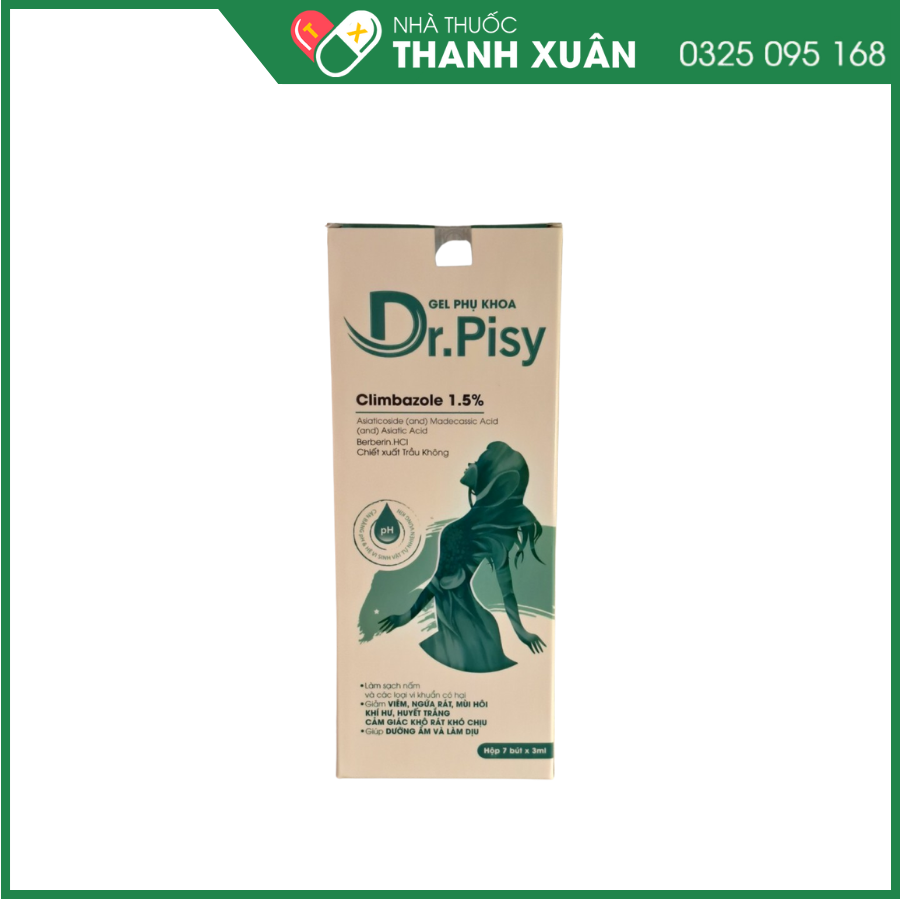 Gel phụ khoa Dr Pisy làm sạch ngừa nấm viêm phụ khoa